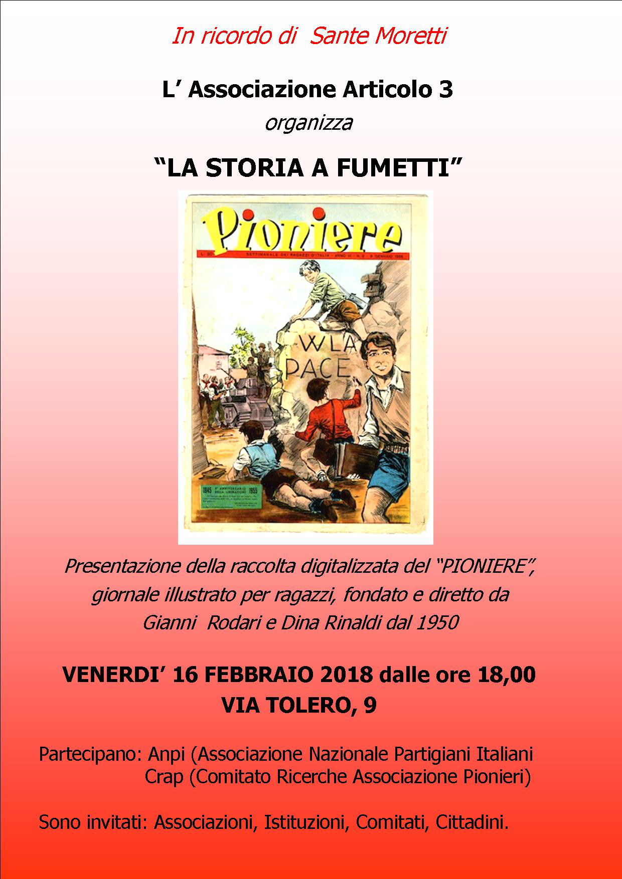 Incontro a Roma Storia a Fumetti del 16.2.2017