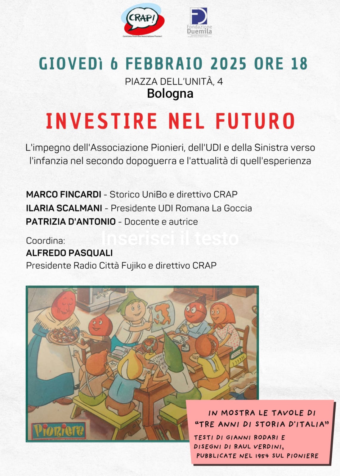1INVESTIRE NEL FUTURO BOLOGNA 6 FEBBRAIO 2025 