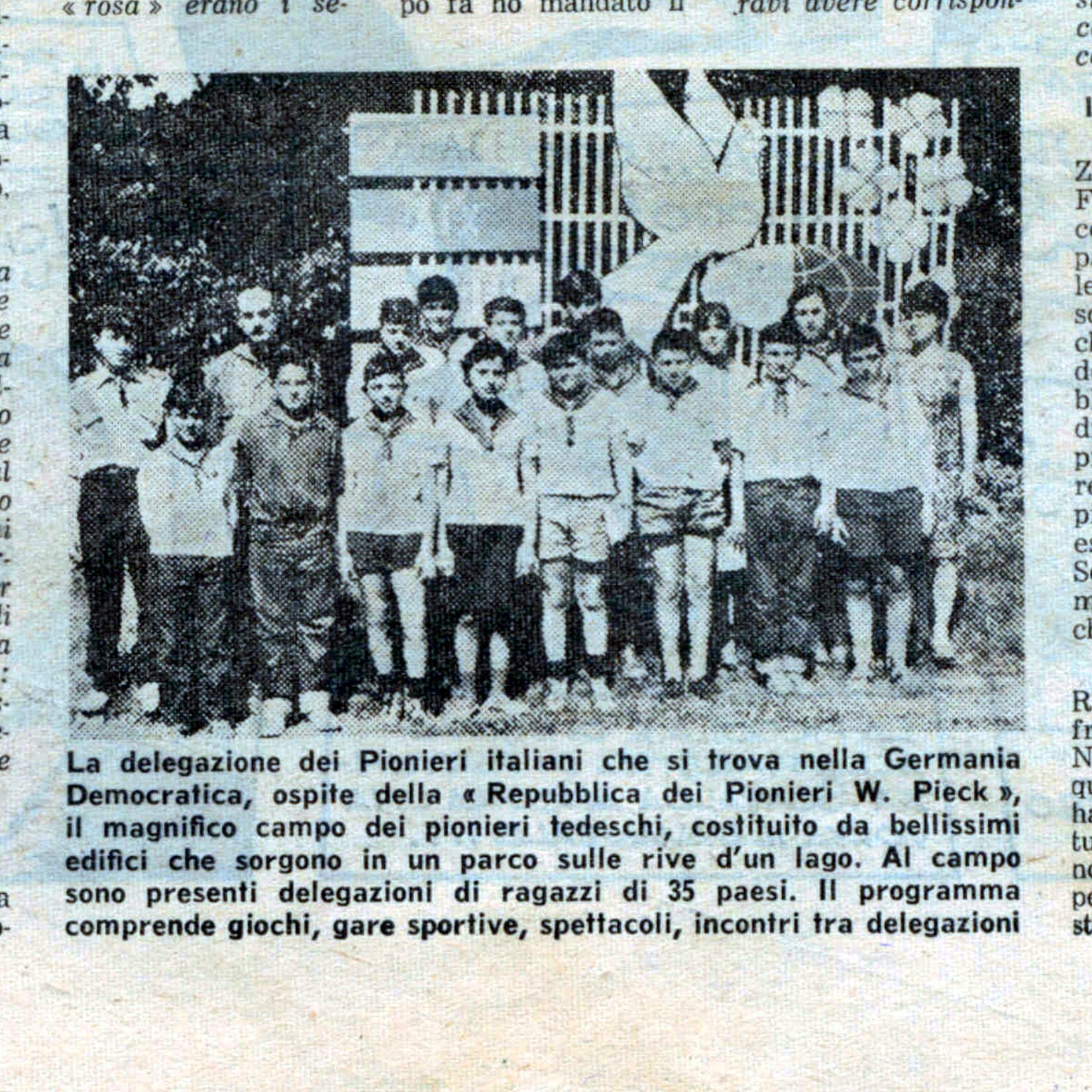 Repubblica Pionieri di Pieck n32. 12 agosto 1965