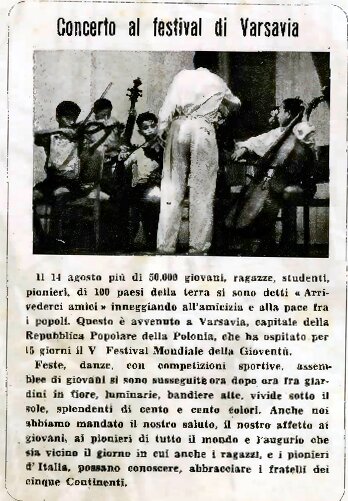 Concerto a Varsavia n33. 21 agosto 1955
