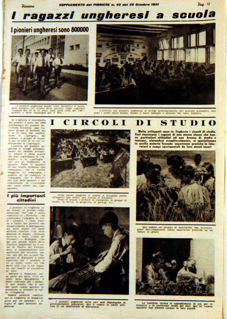 pionieri ungheresi n42. 28 ottobre 1951