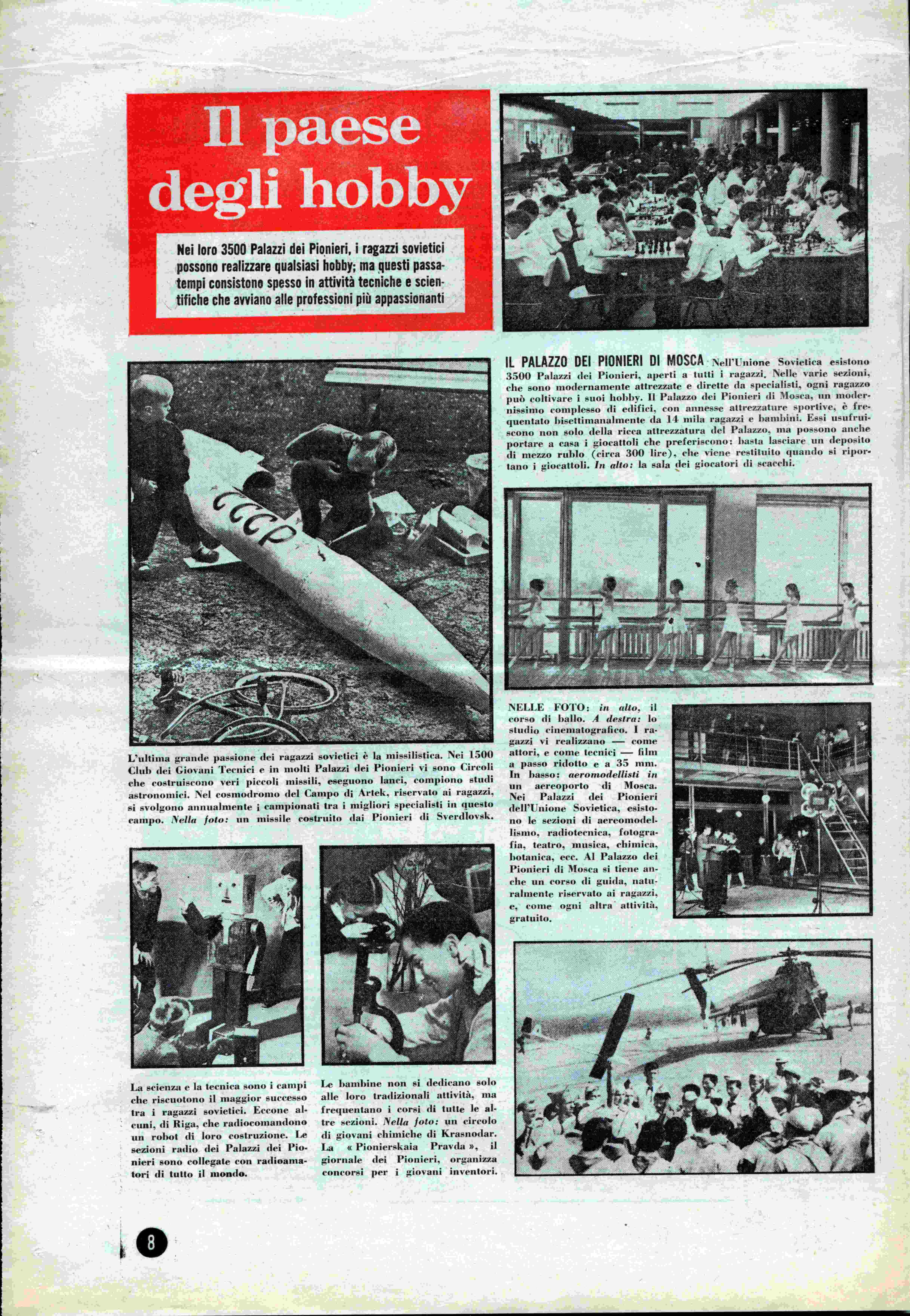 il paese degli Hobby n47. 25 novembre 1965